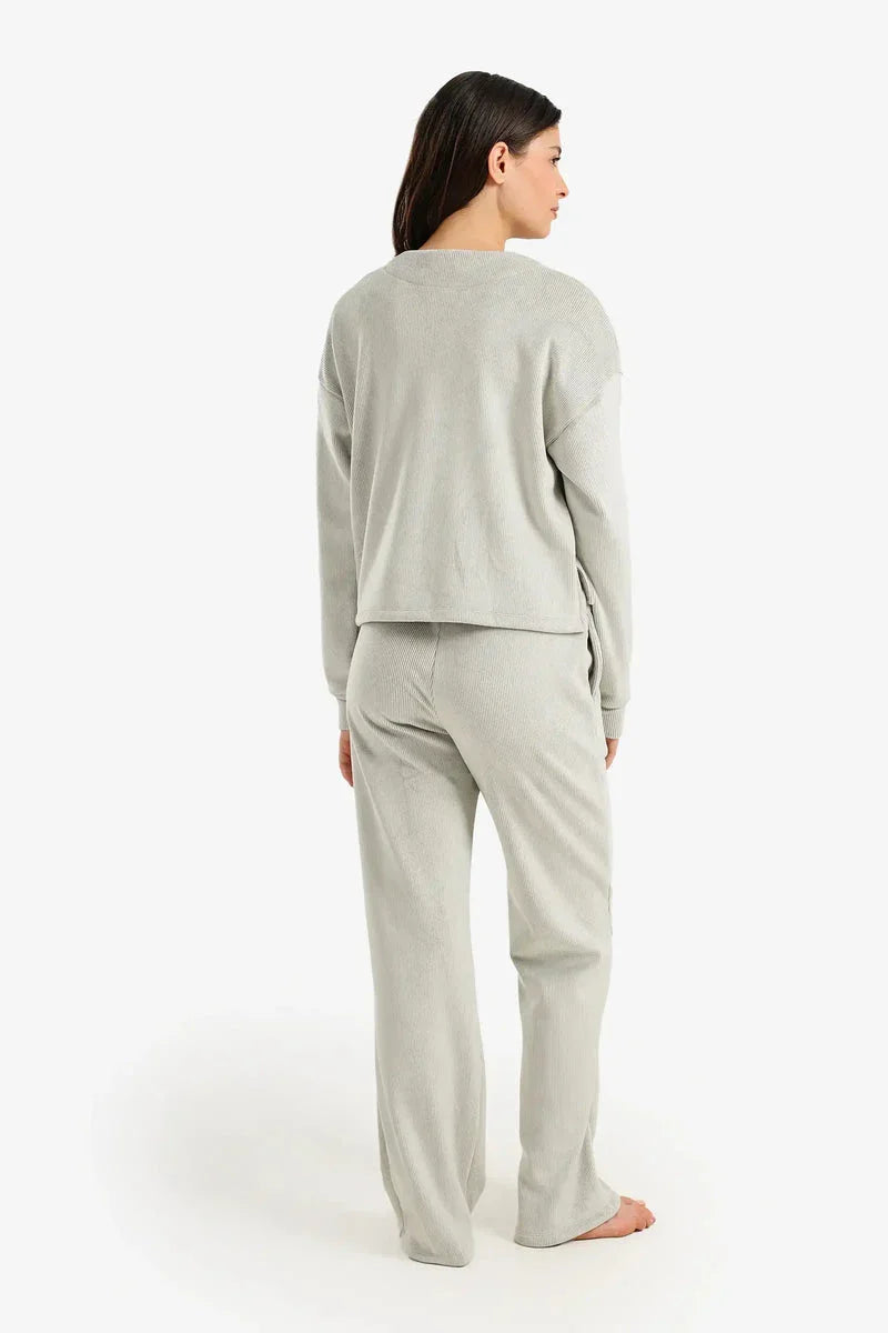 Carina - Ribbed Velvet Pyjama Set 8