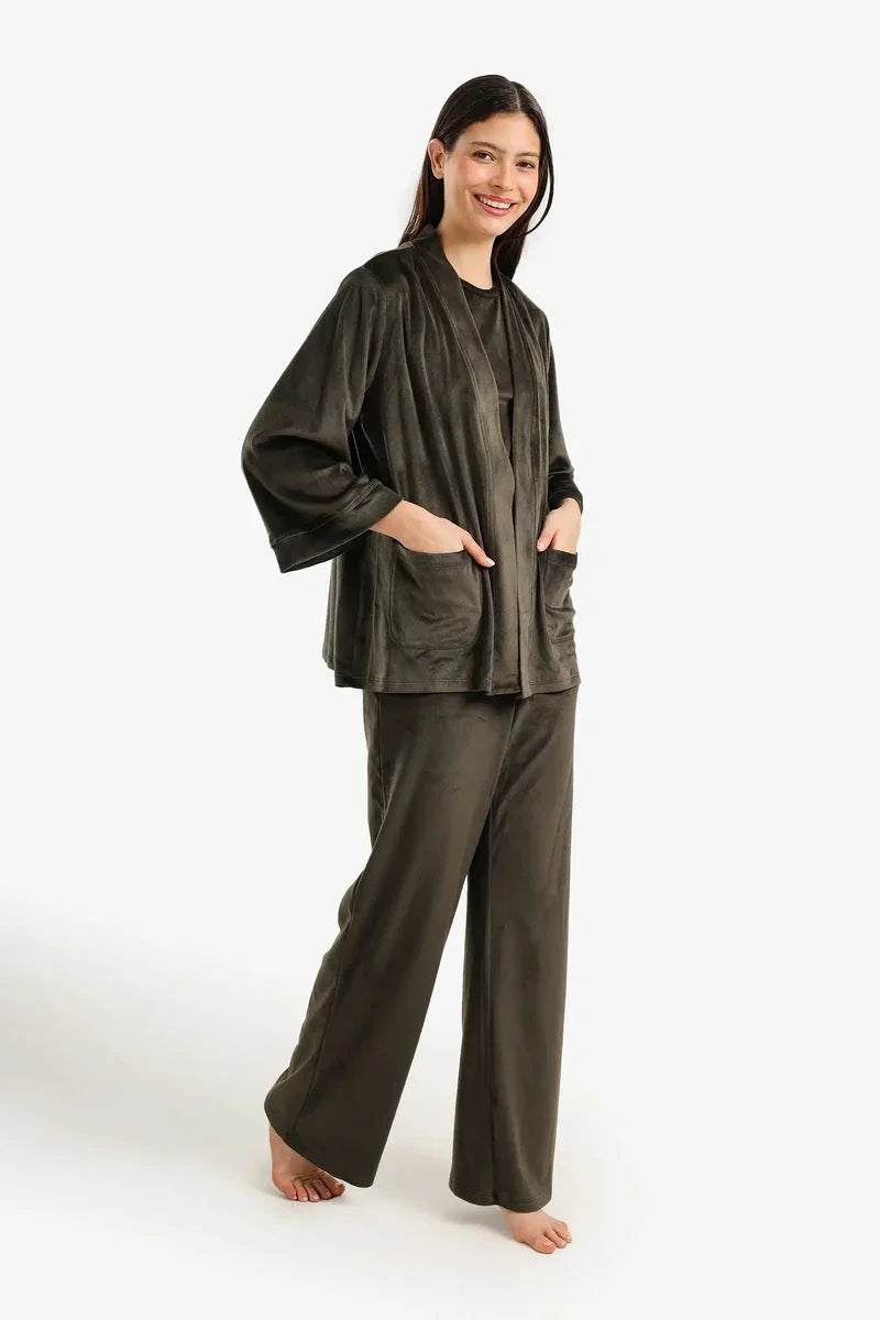 Carina - Velvet 3-Piece Pyjama Set 7