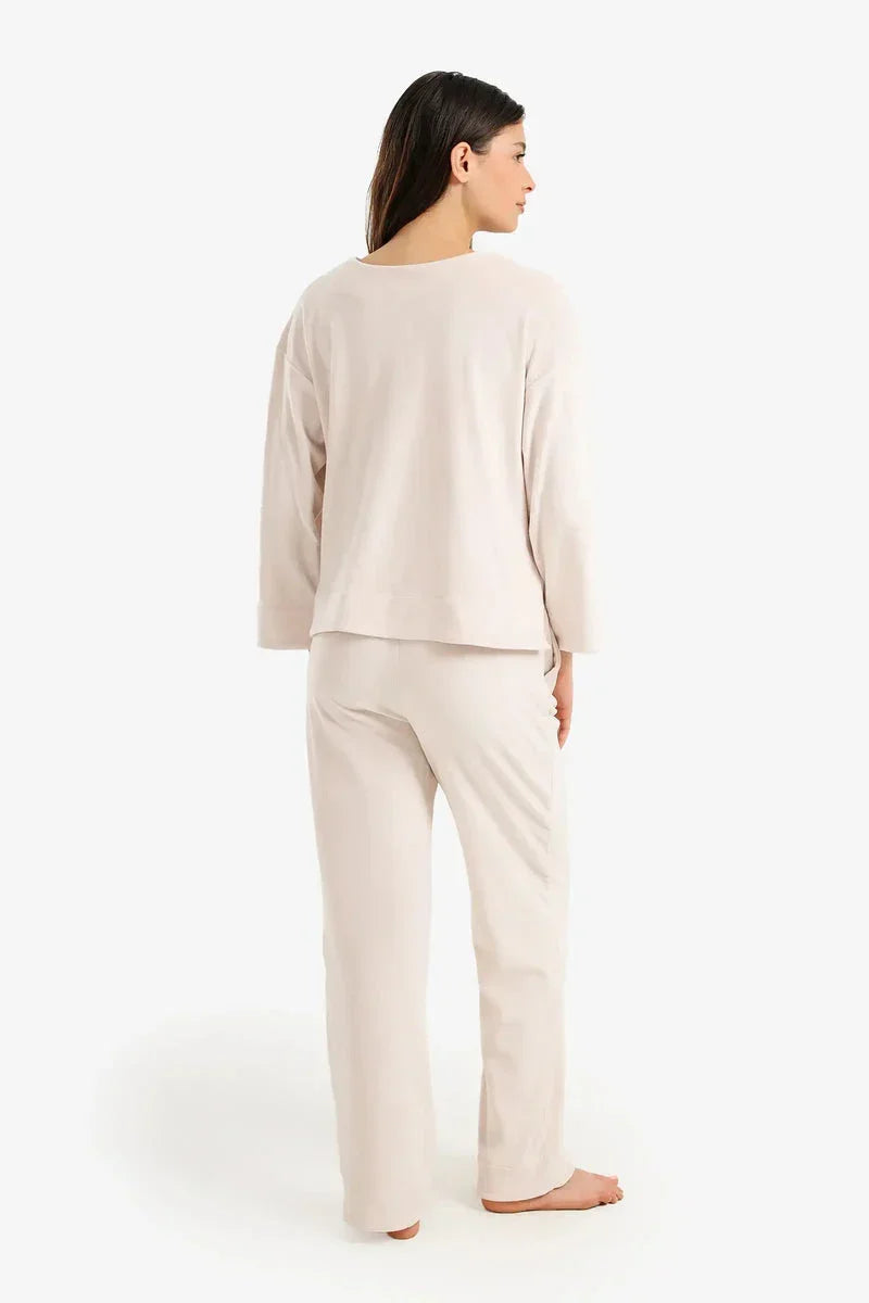 Velvet Long-Sleeve Pyjama Set - Carina 10