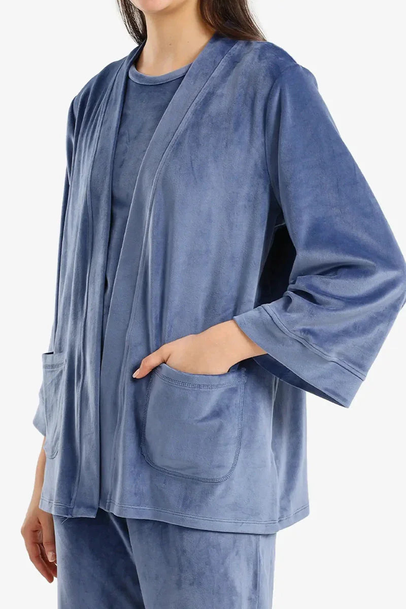 Carina - Velvet 3-Piece Pyjama Set 14