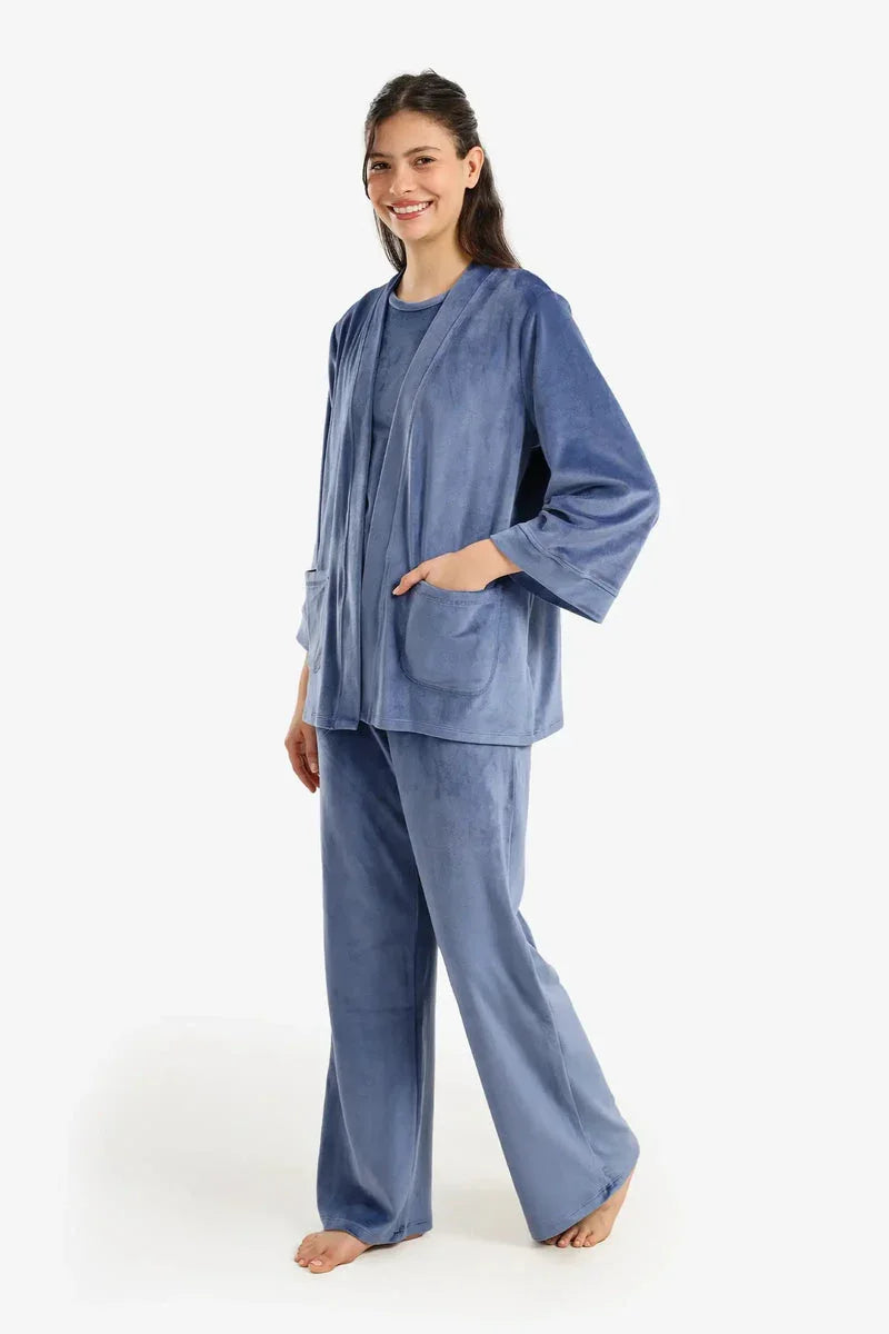 Carina - Velvet 3-Piece Pyjama Set 5