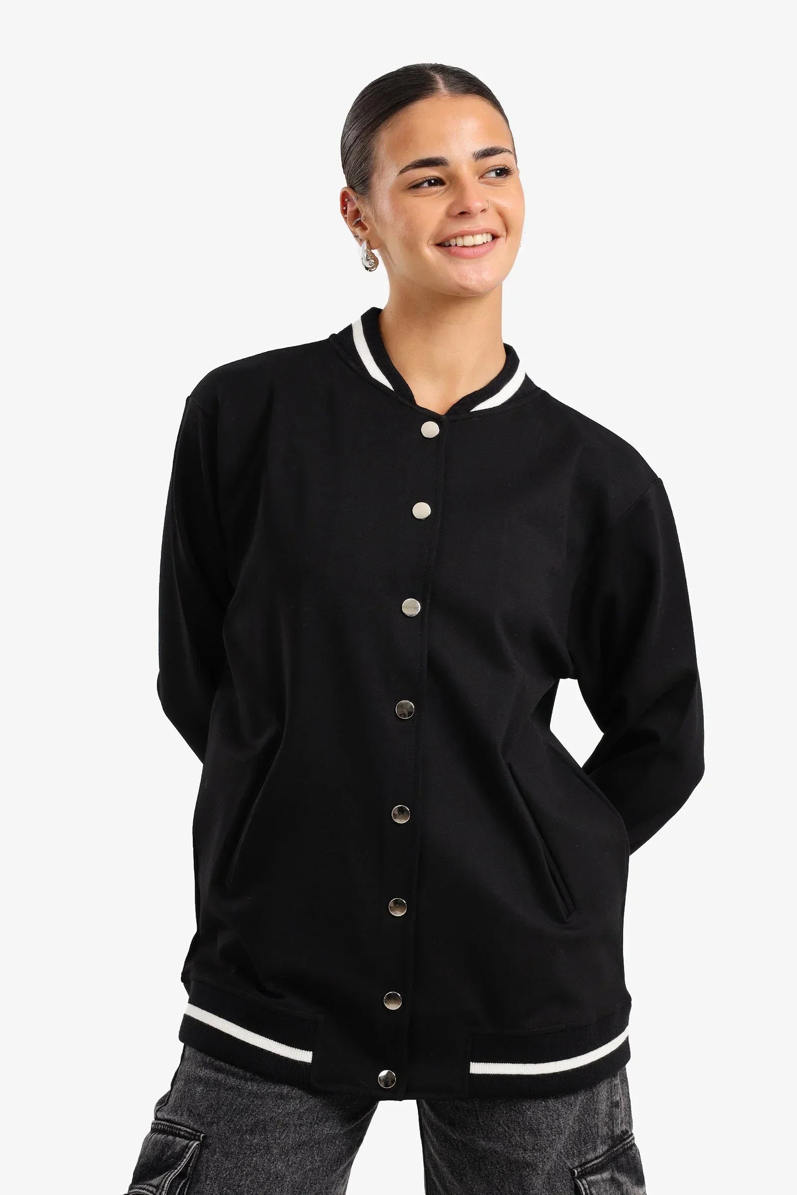 Clue - Button-Up Varsity Jacket 1