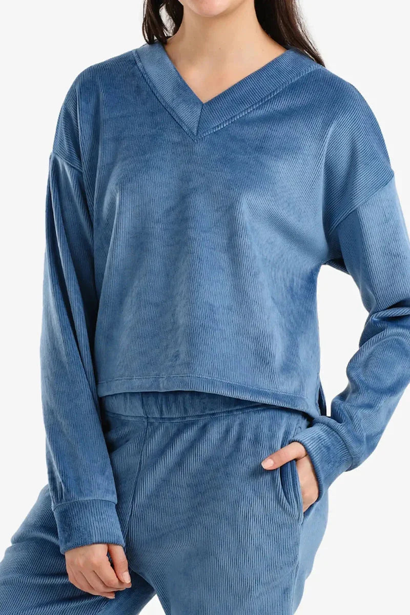 Carina - Ribbed Velvet Pyjama Set 10