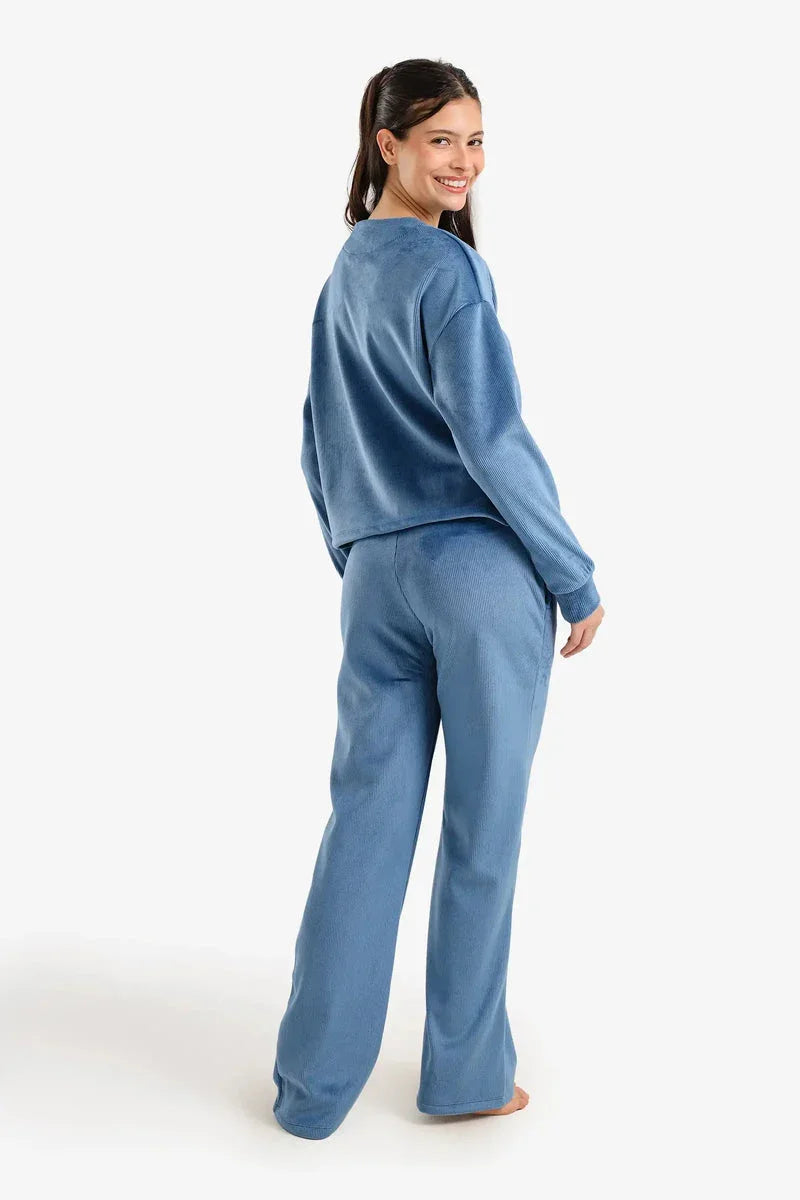Carina - Ribbed Velvet Pyjama Set 7