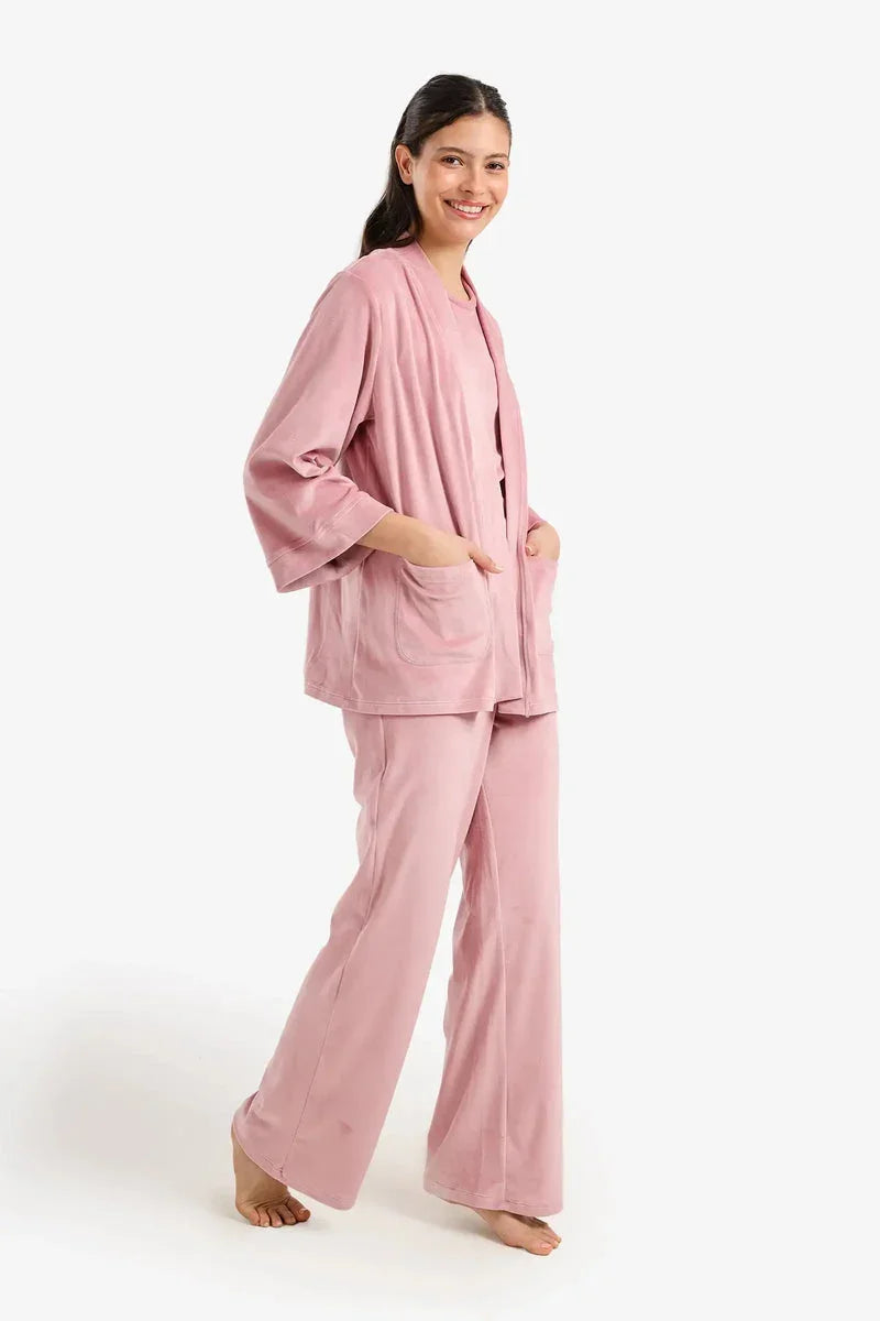Carina - Velvet 3-Piece Pyjama Set 9