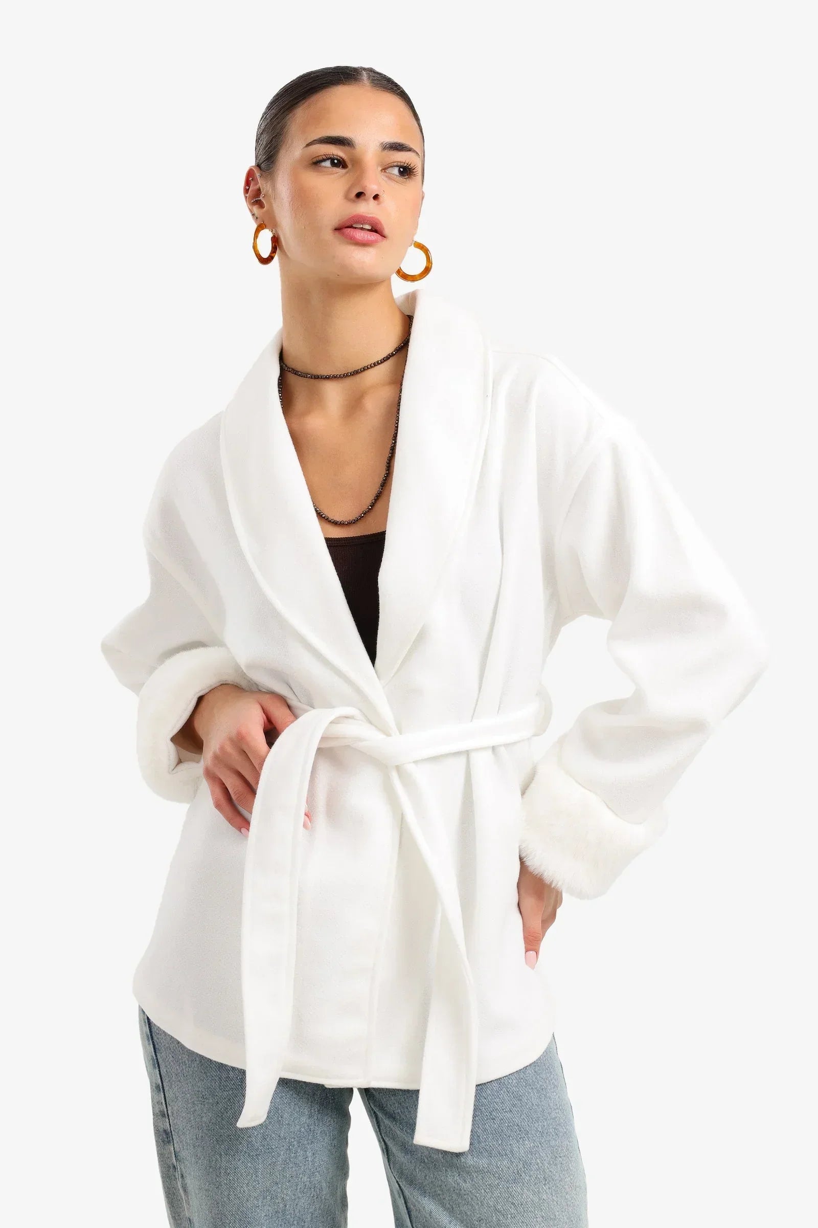 Clue - Shawl Collar Wrap Jacket 7