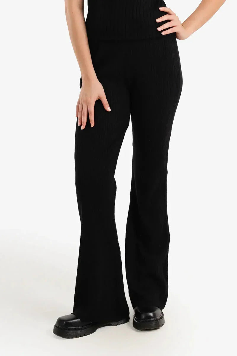 Ribbed Flared Pants - Carina 1