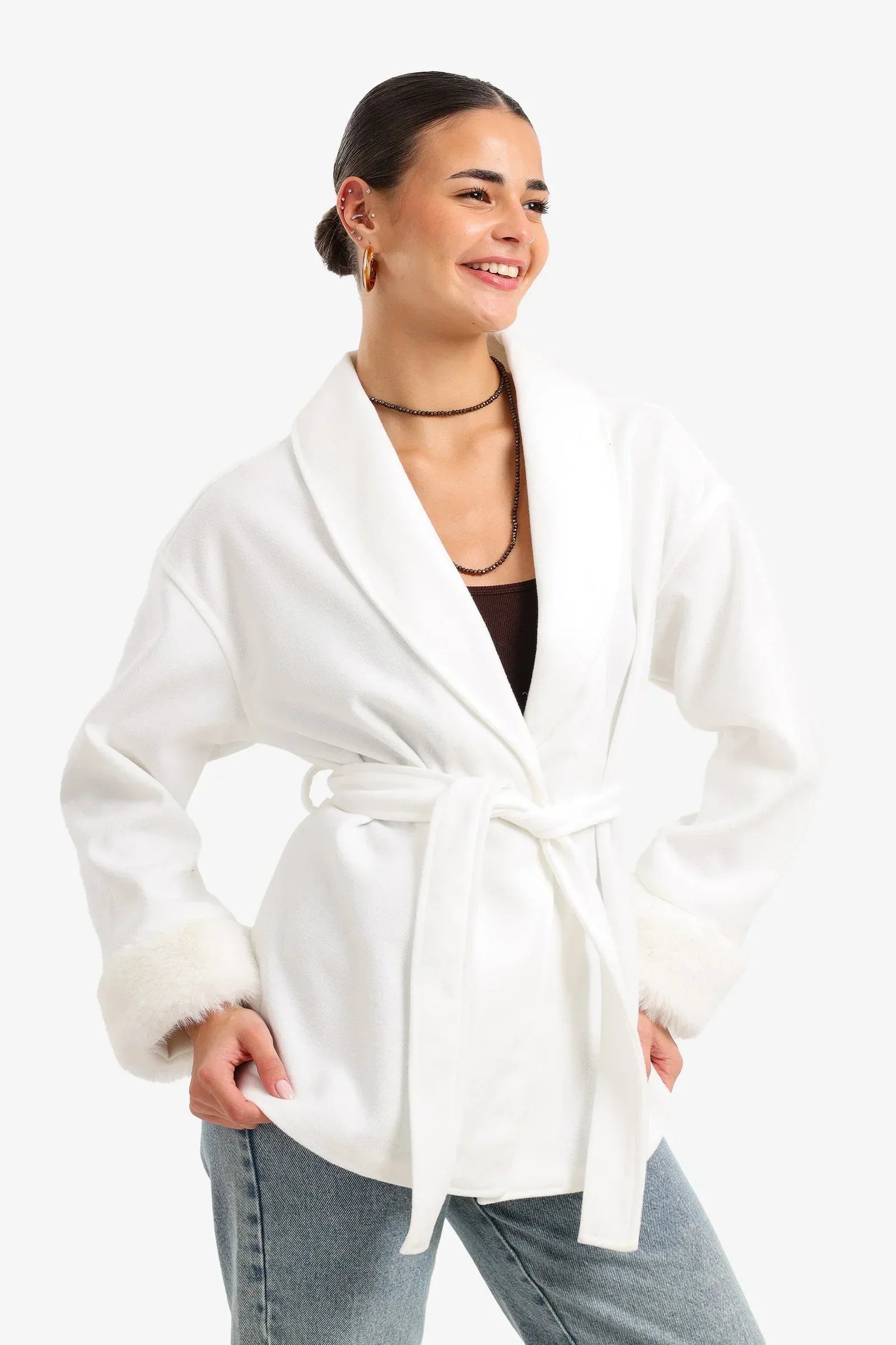 Clue - Shawl Collar Wrap Jacket 8