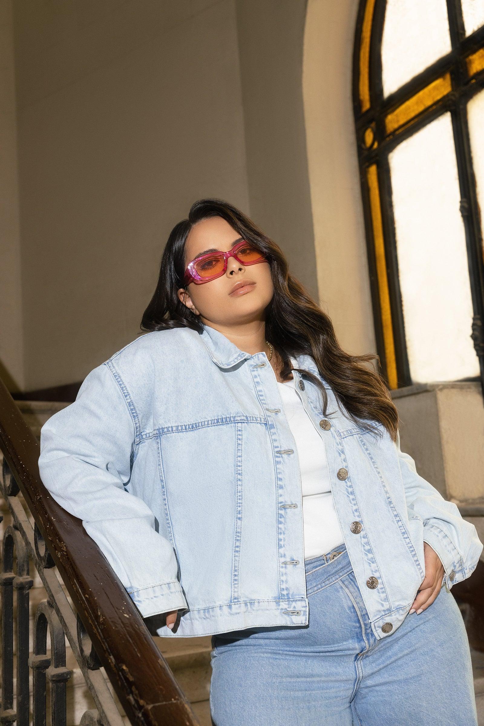 Clue - Back Printed Denim Jacket 1