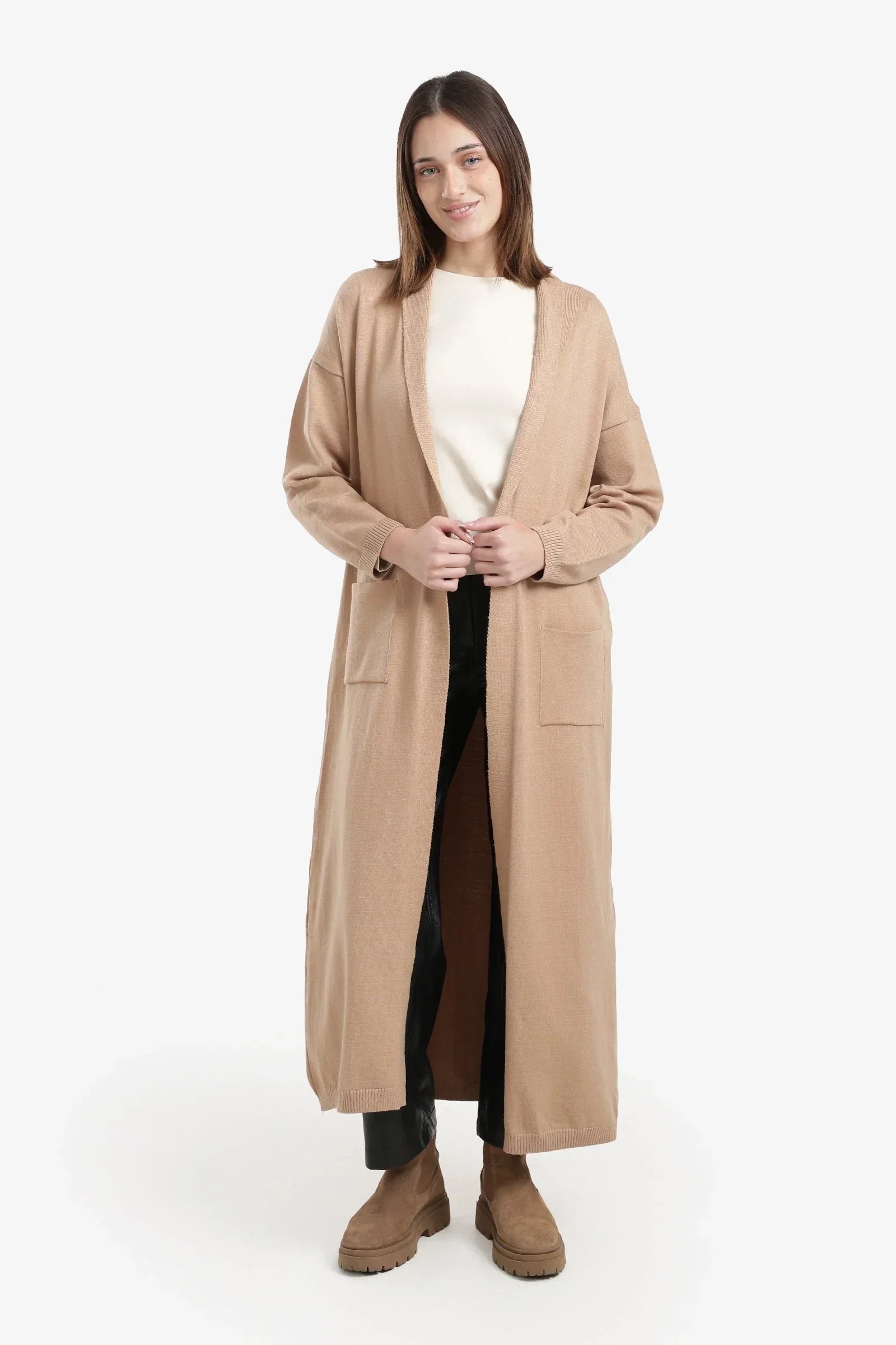 Carina - Open Front Maxi Cardigan 1