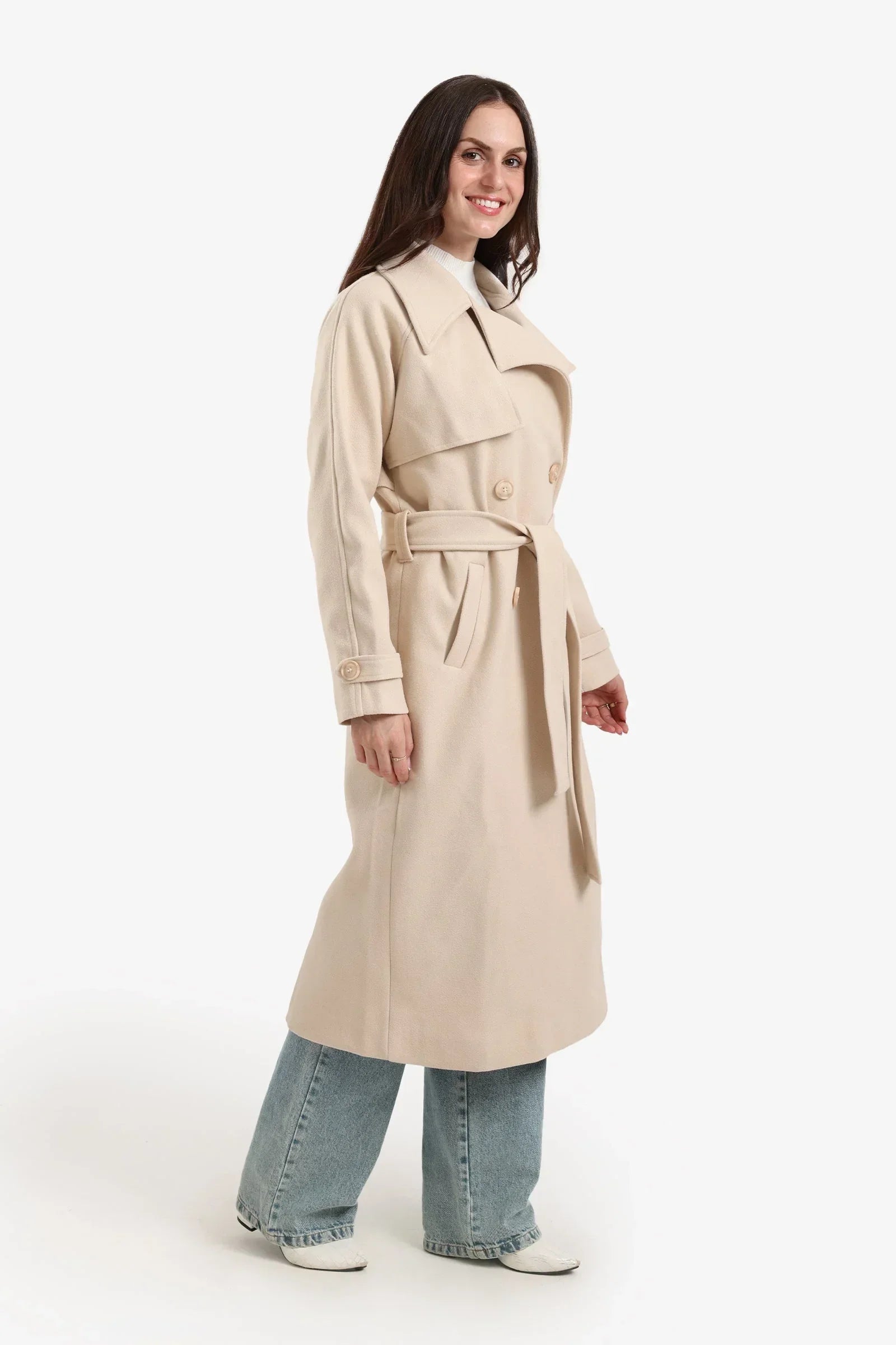 Clue - Double Breasted Wool Coat 1