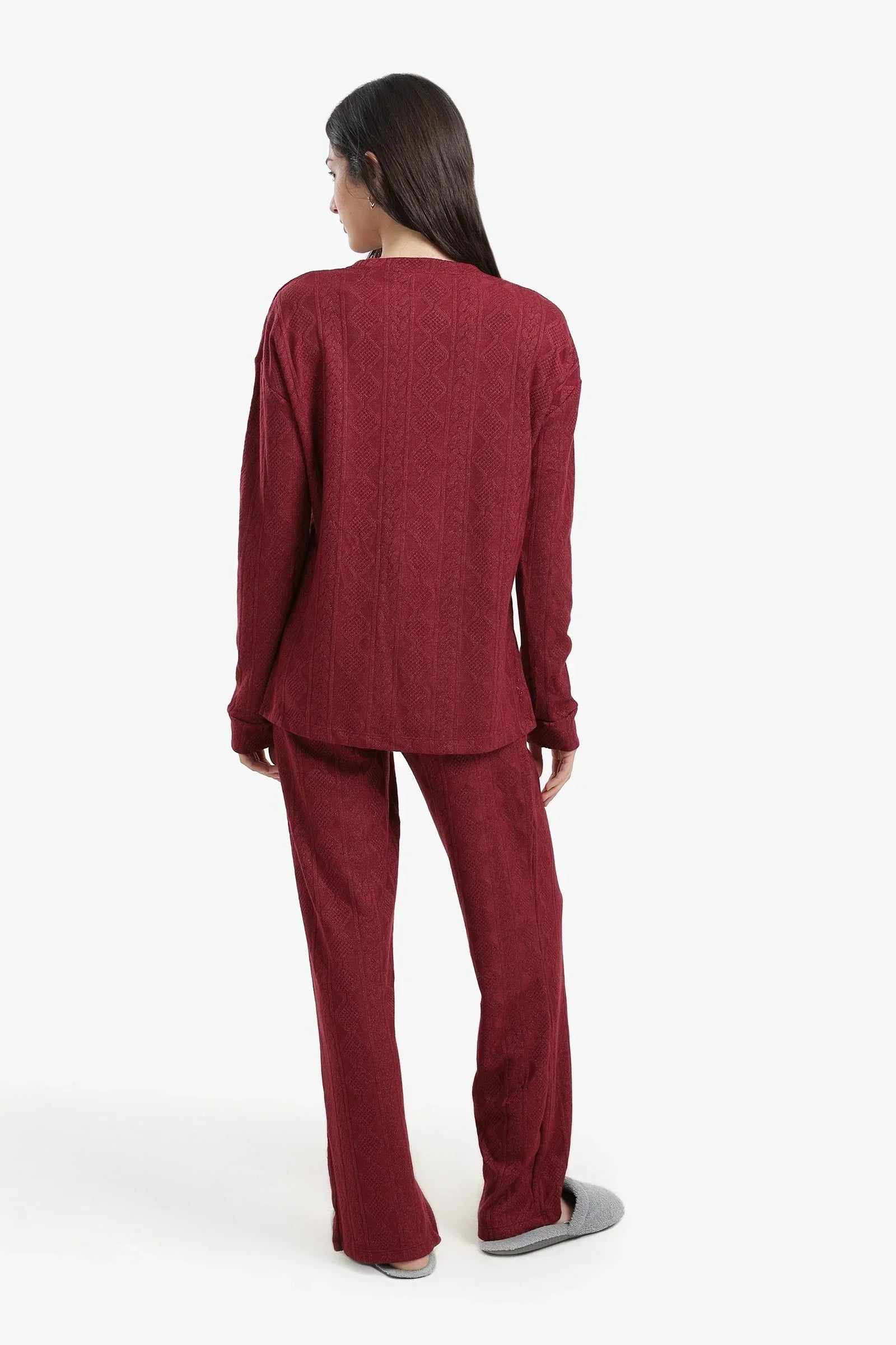Carina - Self-Pattern Relaxed Pyjama Set 3