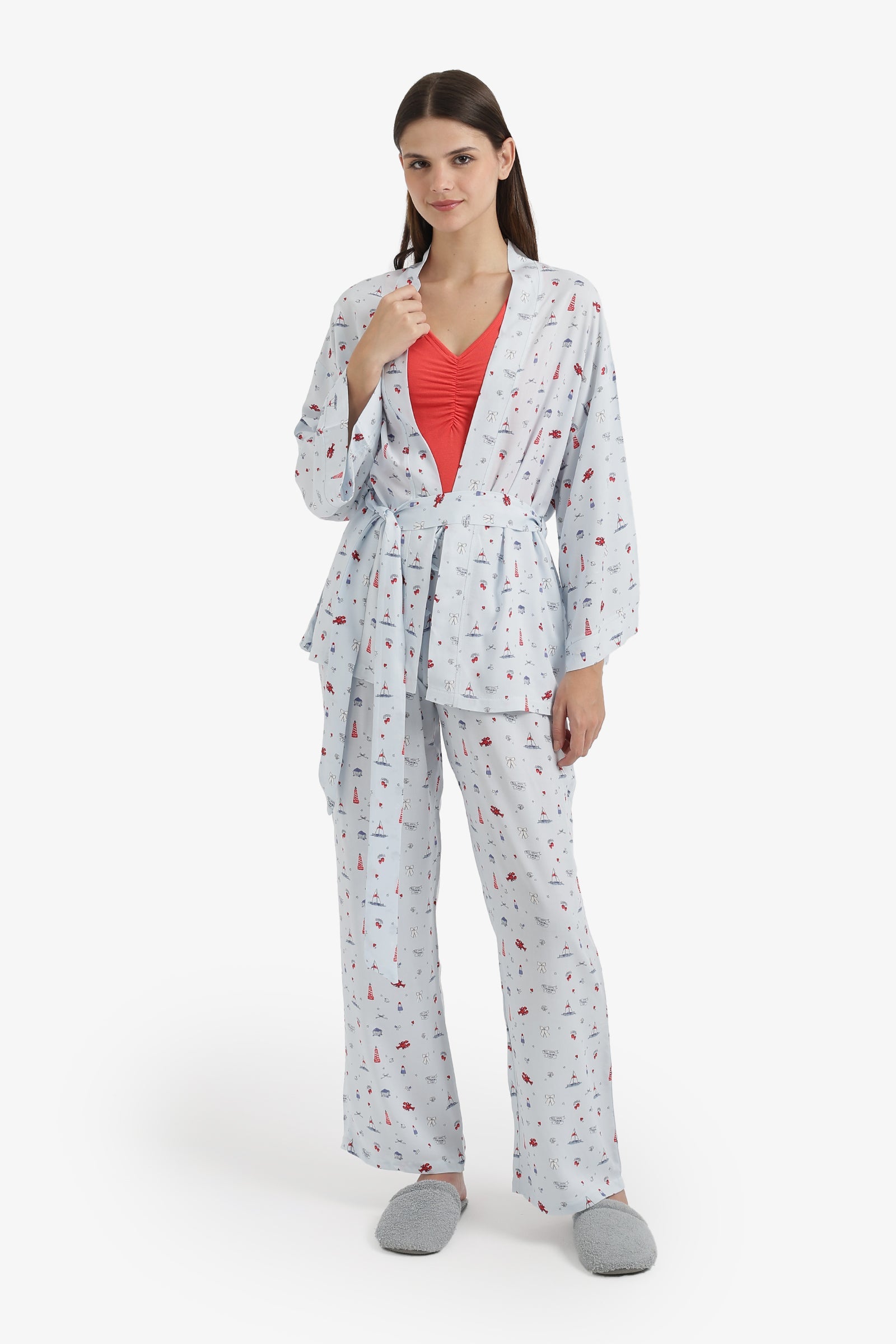 Maritime 3 - Piece Pyjama Set - Carina - Babazzaro