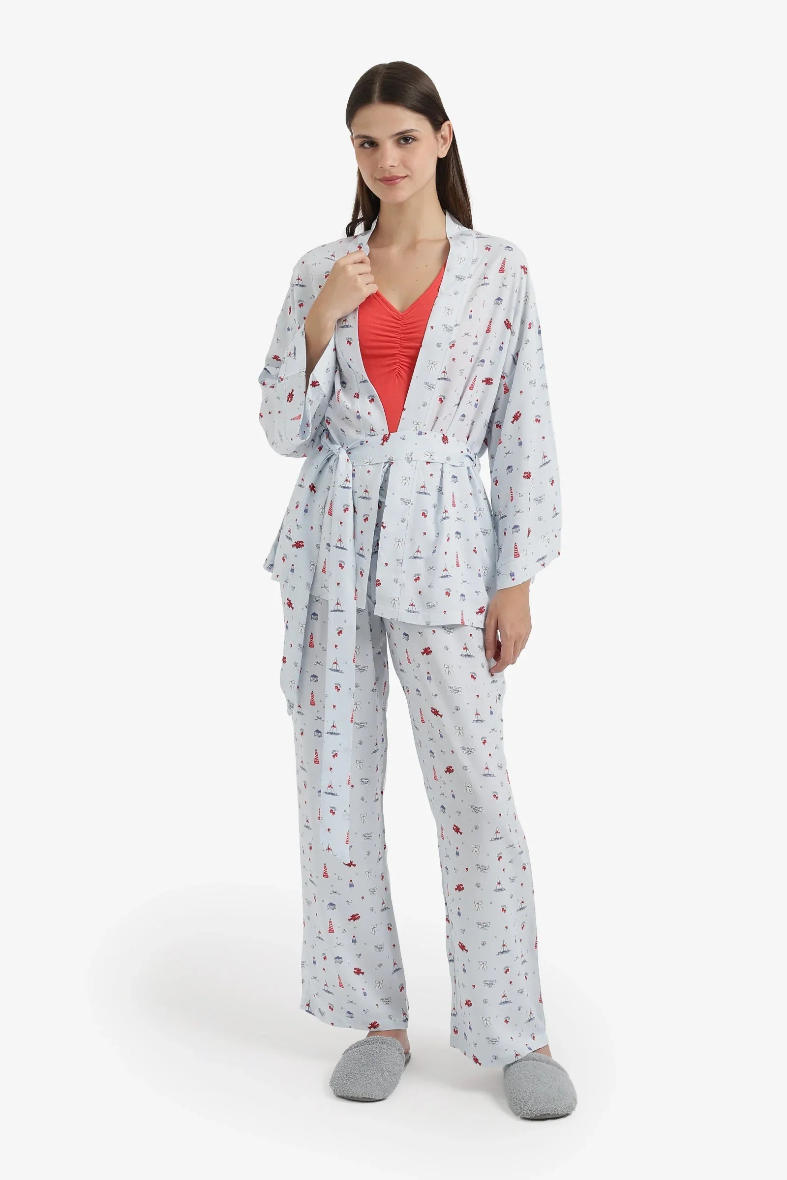 Maritime 3 - Piece Pyjama Set - Carina - Babazzaro