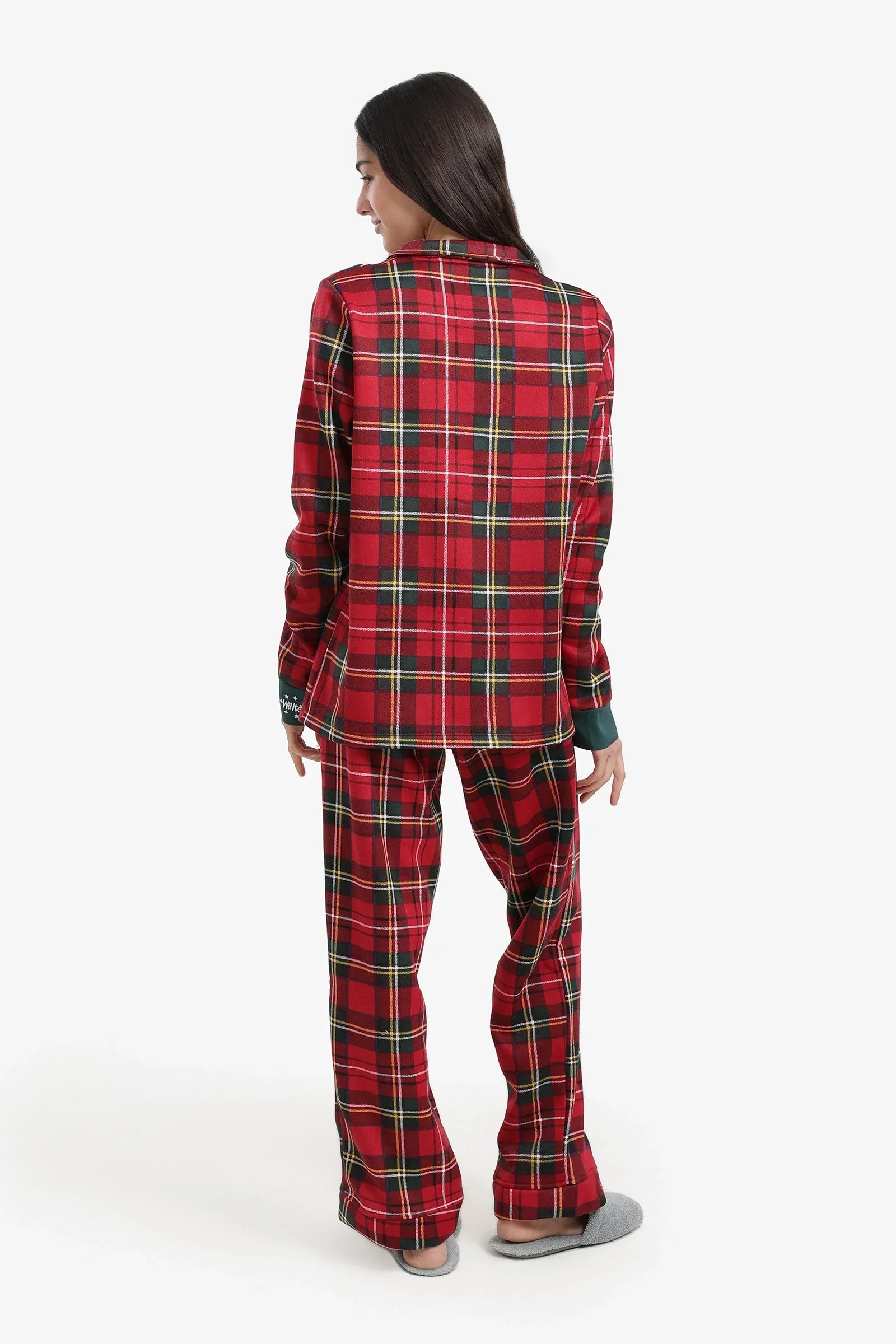 Carina - Checkered Christmas Pyjama Set 3
