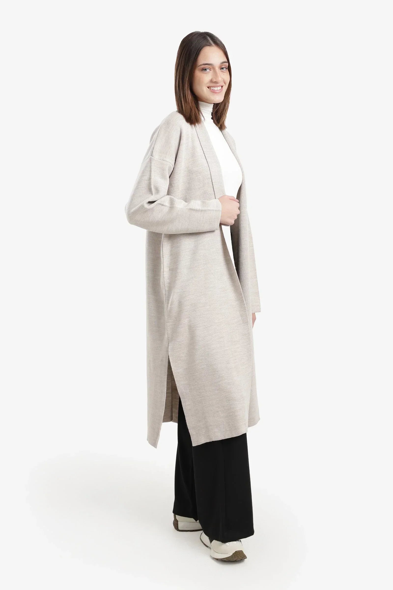 Carina - Open Neckline Knitted Cardigan 2