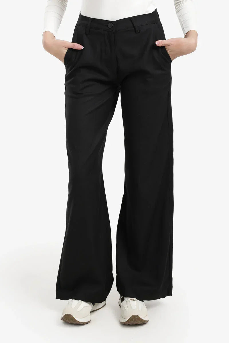 Carina - Wide-Leg Straight Cut Pants 1