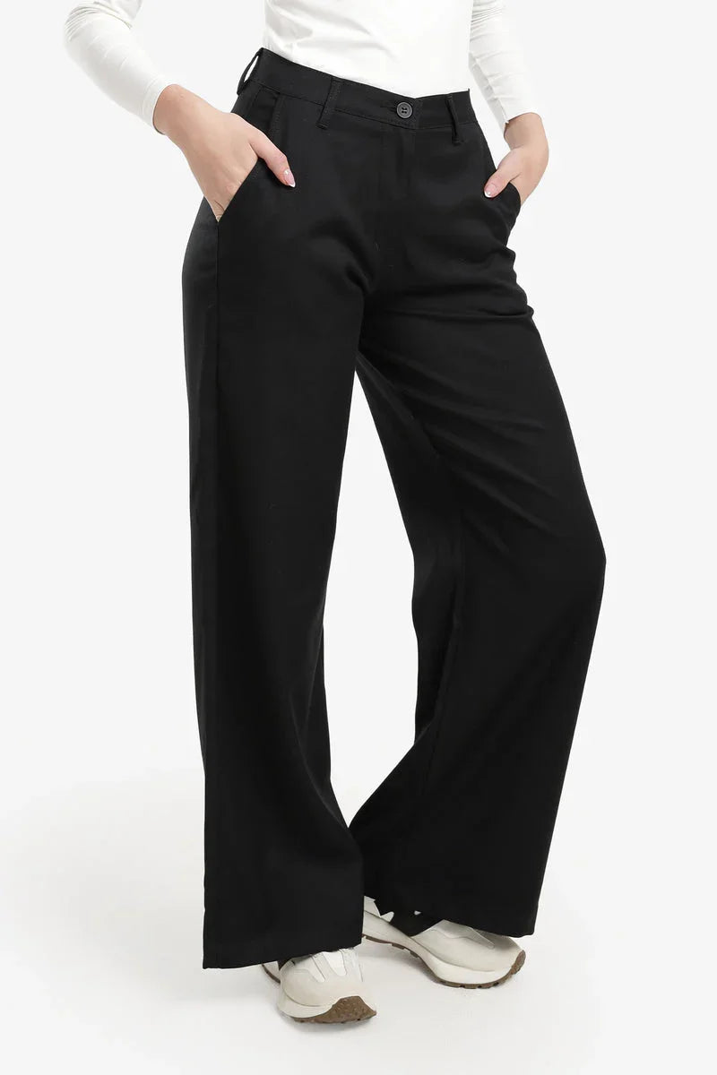 Carina - Wide-Leg Straight Cut Pants 2