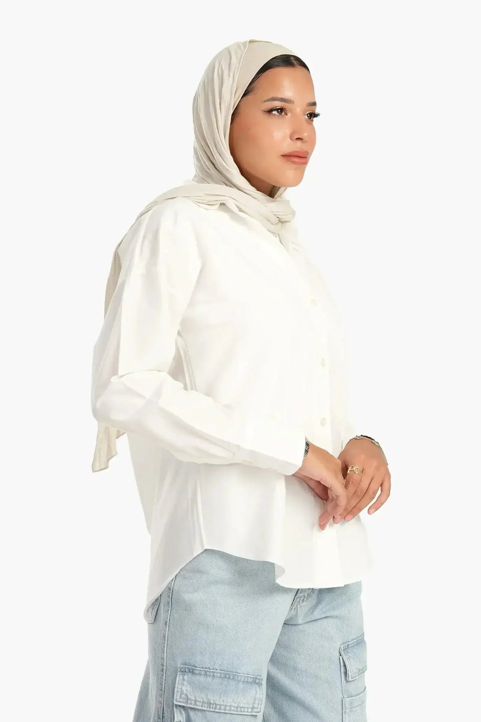 Carina - Basic Cotton Blend Shirt 3