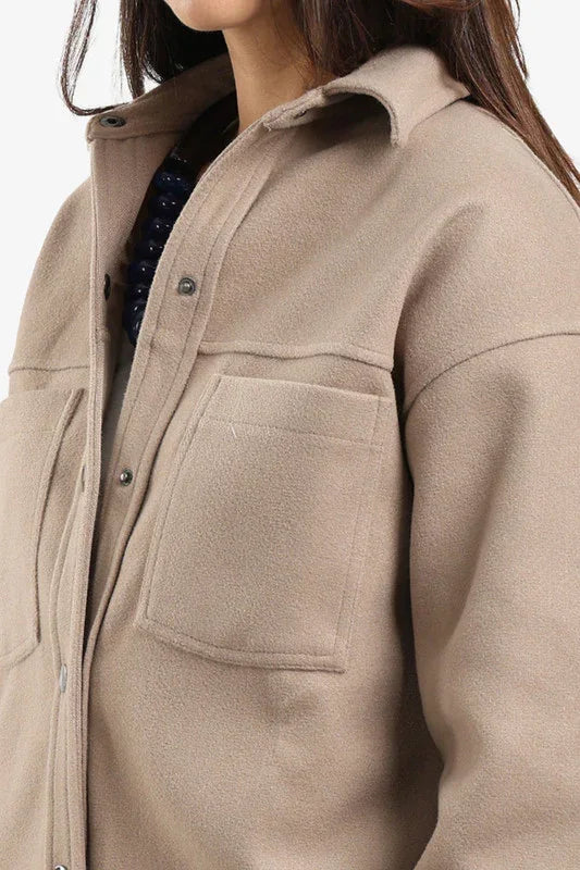 Button-Down Fleece Overshirt - Carina 10