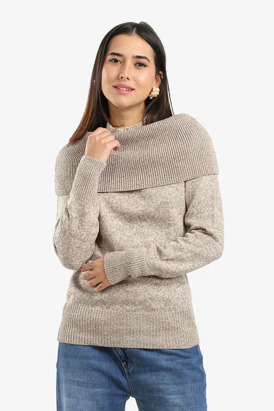 Carina - Off-Shoulder Ribbed Pullover 6