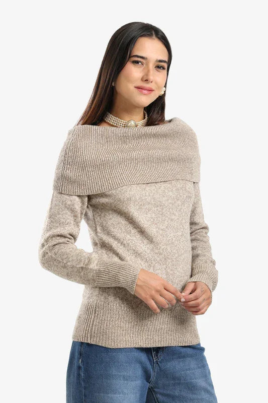 Carina - Off-Shoulder Ribbed Pullover 2