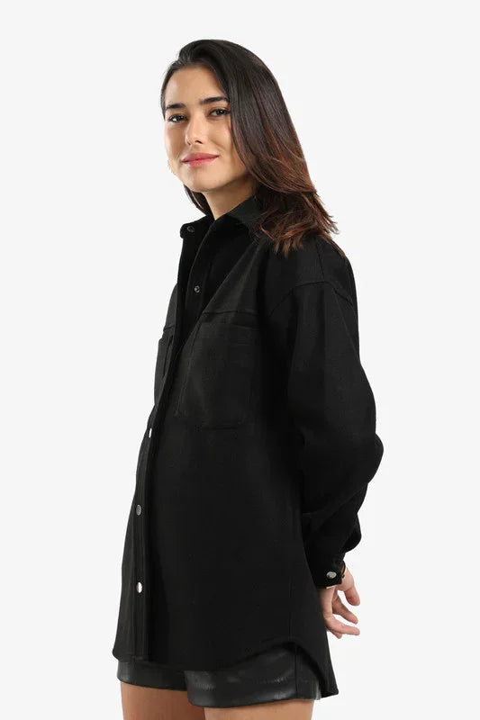 Button-Down Fleece Overshirt - Carina 5