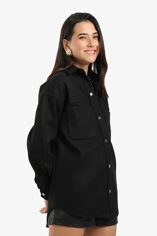 Button-Down Fleece Overshirt - Carina 7