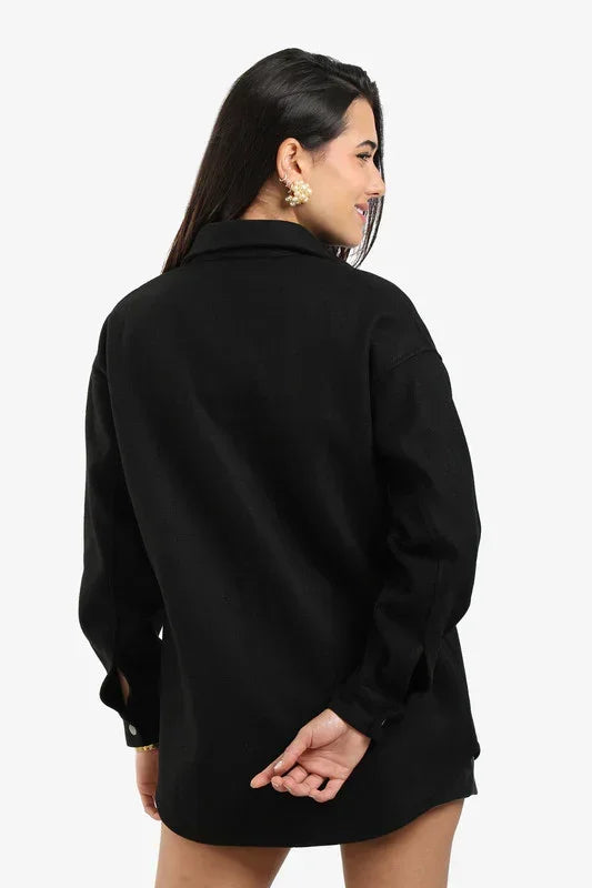 Button-Down Fleece Overshirt - Carina 9