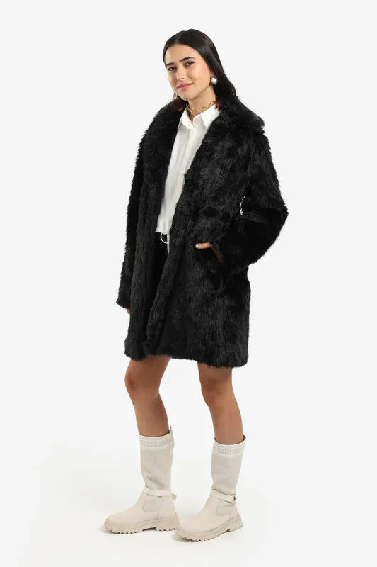 Carina - Above-Knee Sherpa Coat 3