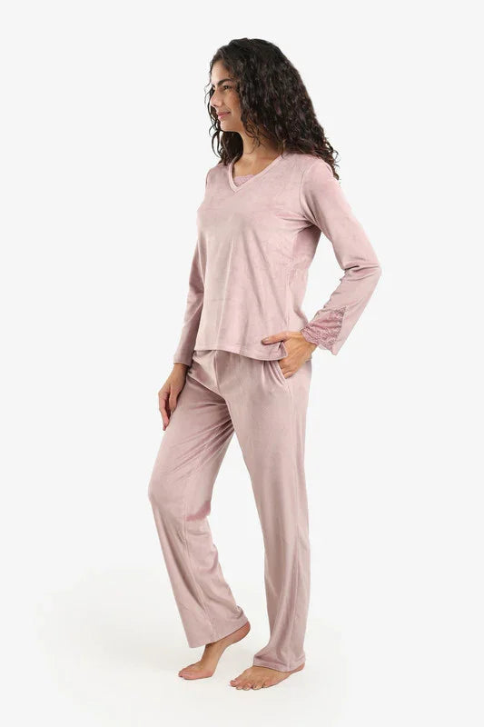 Carina - V-Neck with Lace Pyjama Set 8