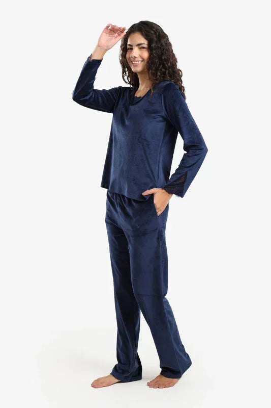 Carina - V-Neck with Lace Pyjama Set 6