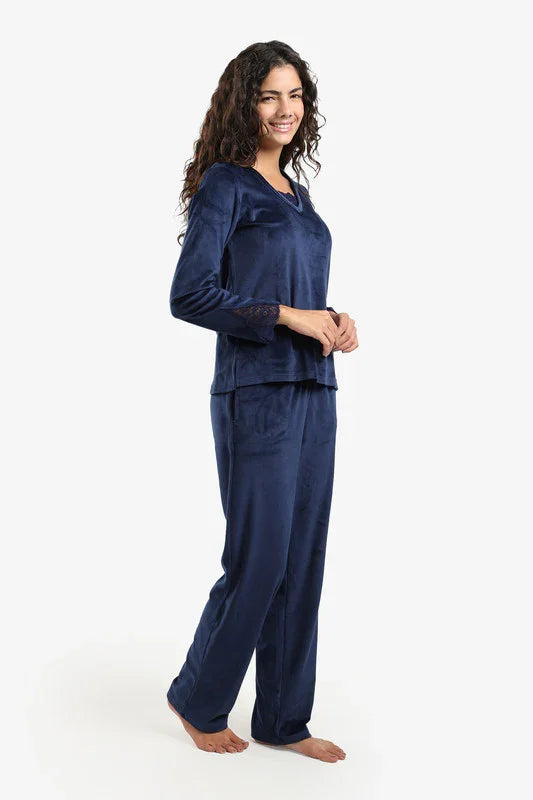 Carina - V-Neck with Lace Pyjama Set 11