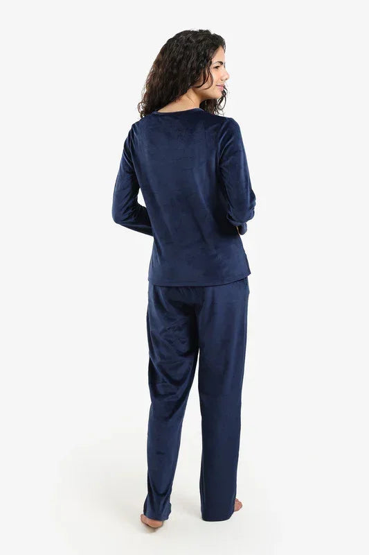 Carina - V-Neck with Lace Pyjama Set 15