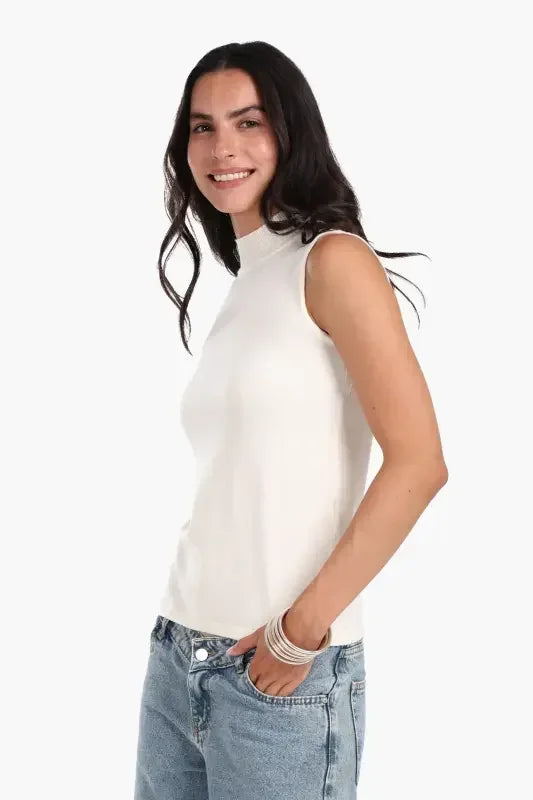Carina - High Neck Sleeveless Pullover 5