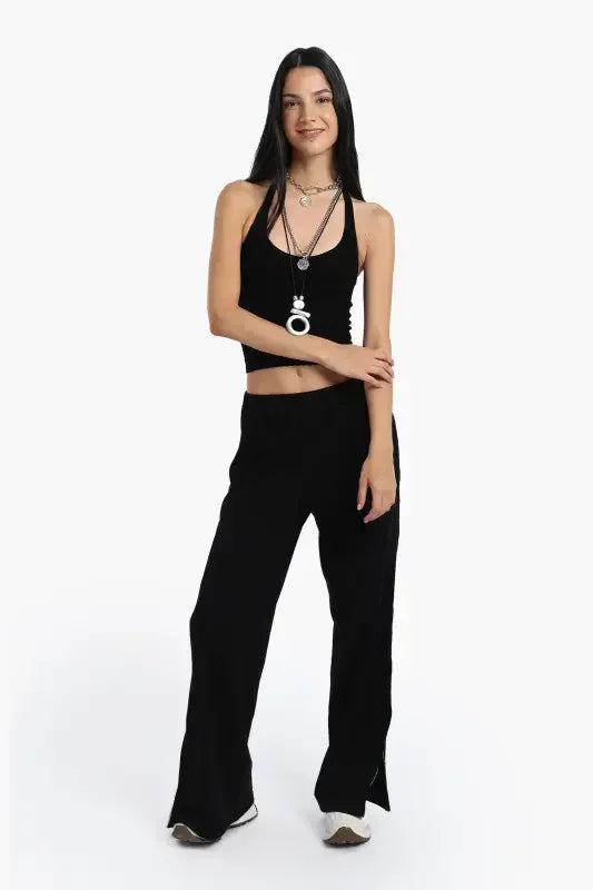 Side Zippers Lounge Pants - Carina 1