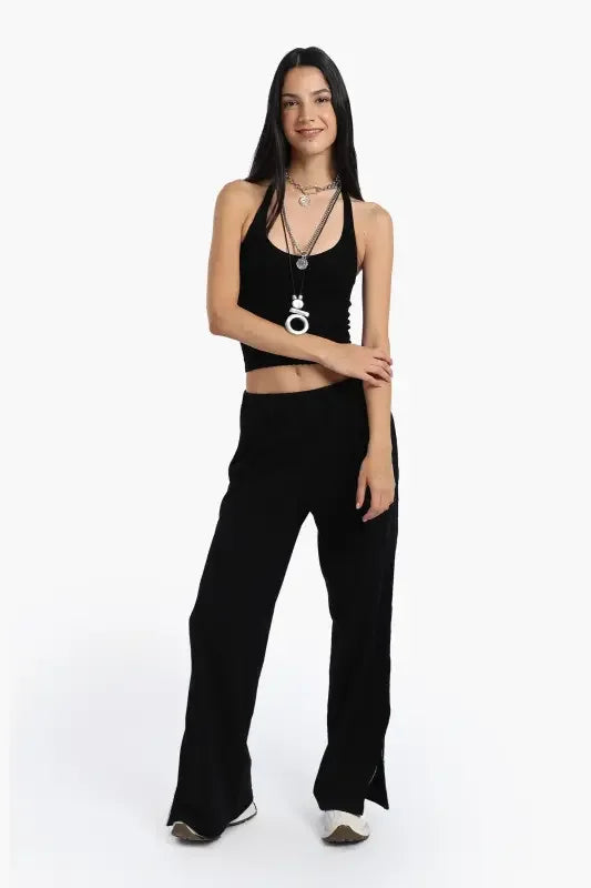 Carina - Side Zippers Lounge Pants 1