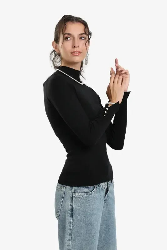 Mock Neck Pullover - Carina 4