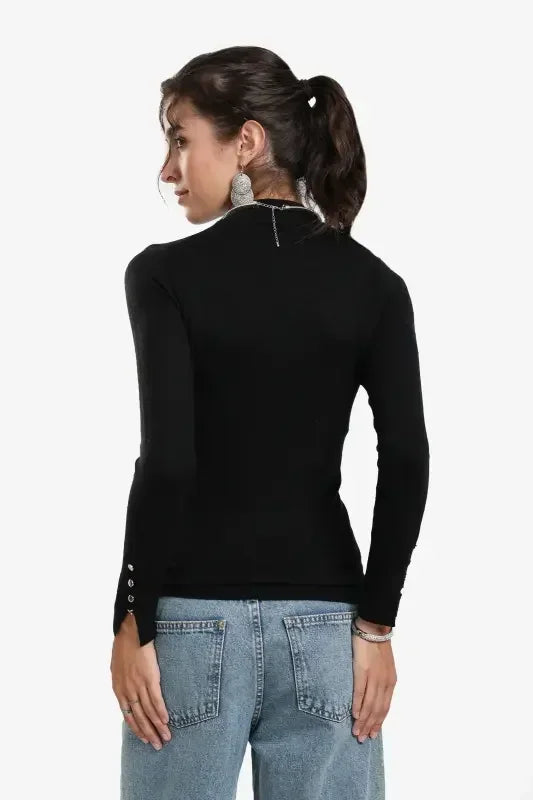 Mock Neck Pullover - Carina 7