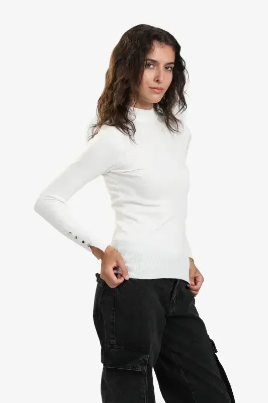 Mock Neck Pullover - Carina 8