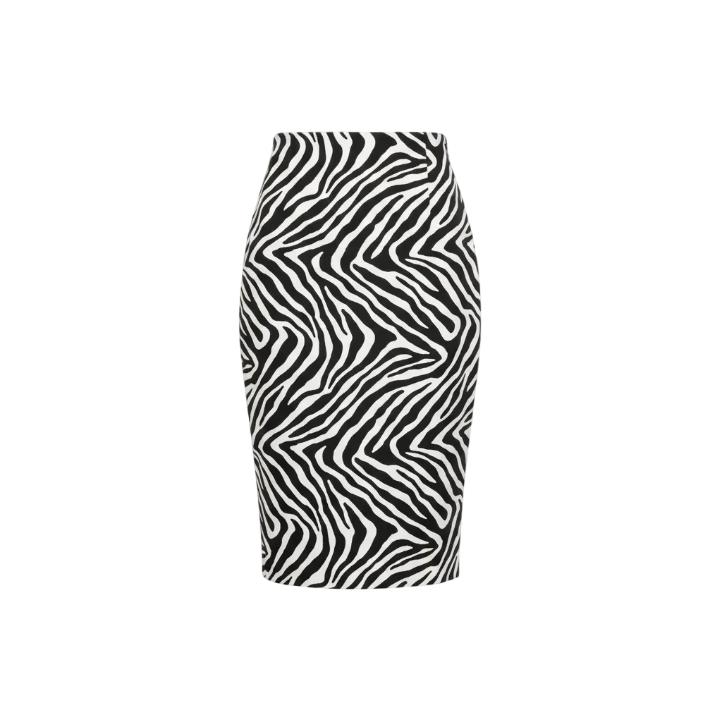 Black & White A-line Skirt - Viva 1