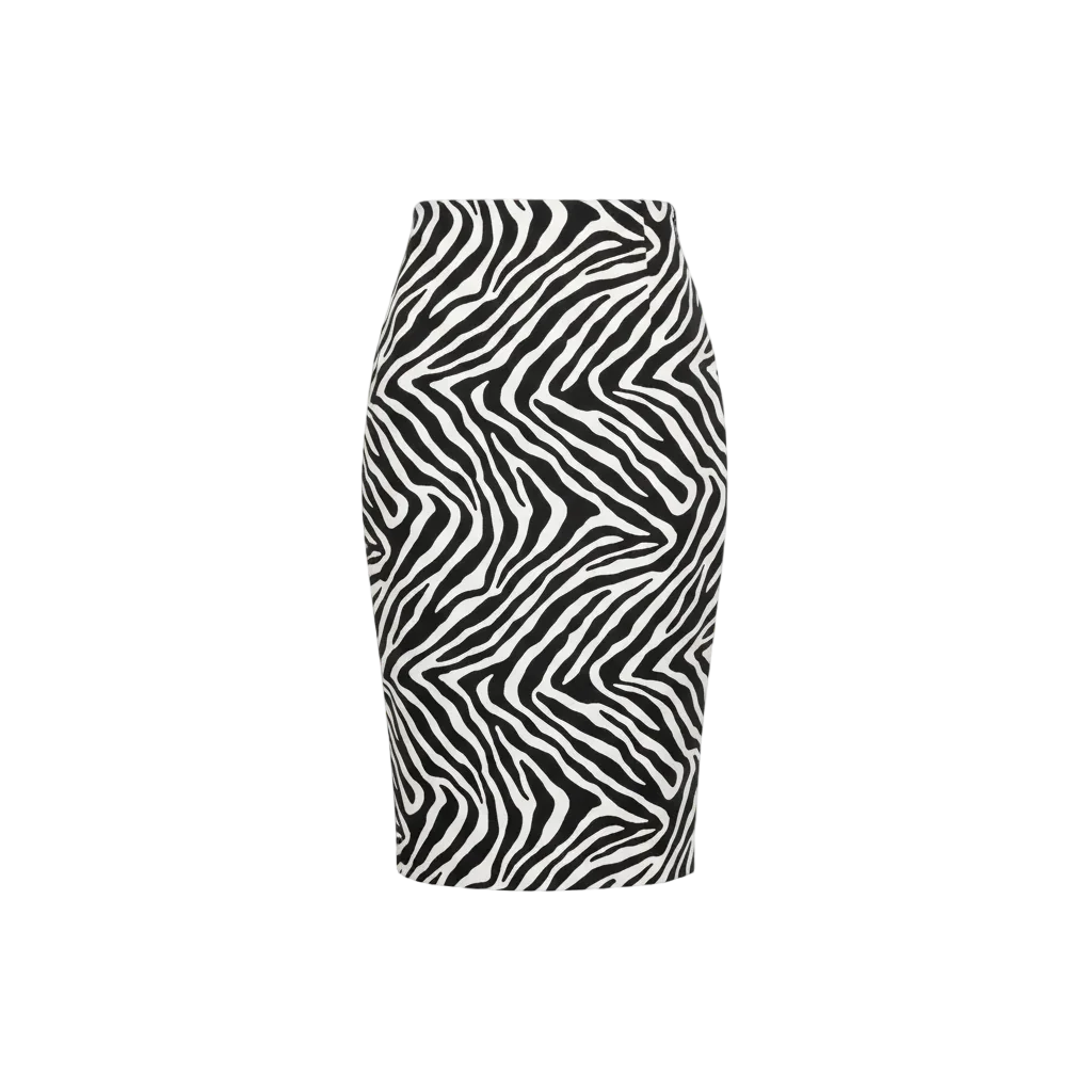 Viva - Black & White A-line Skirt 1