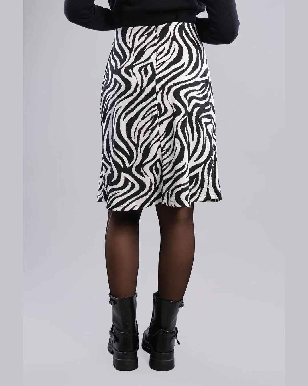 Black & White A-line Skirt - Viva