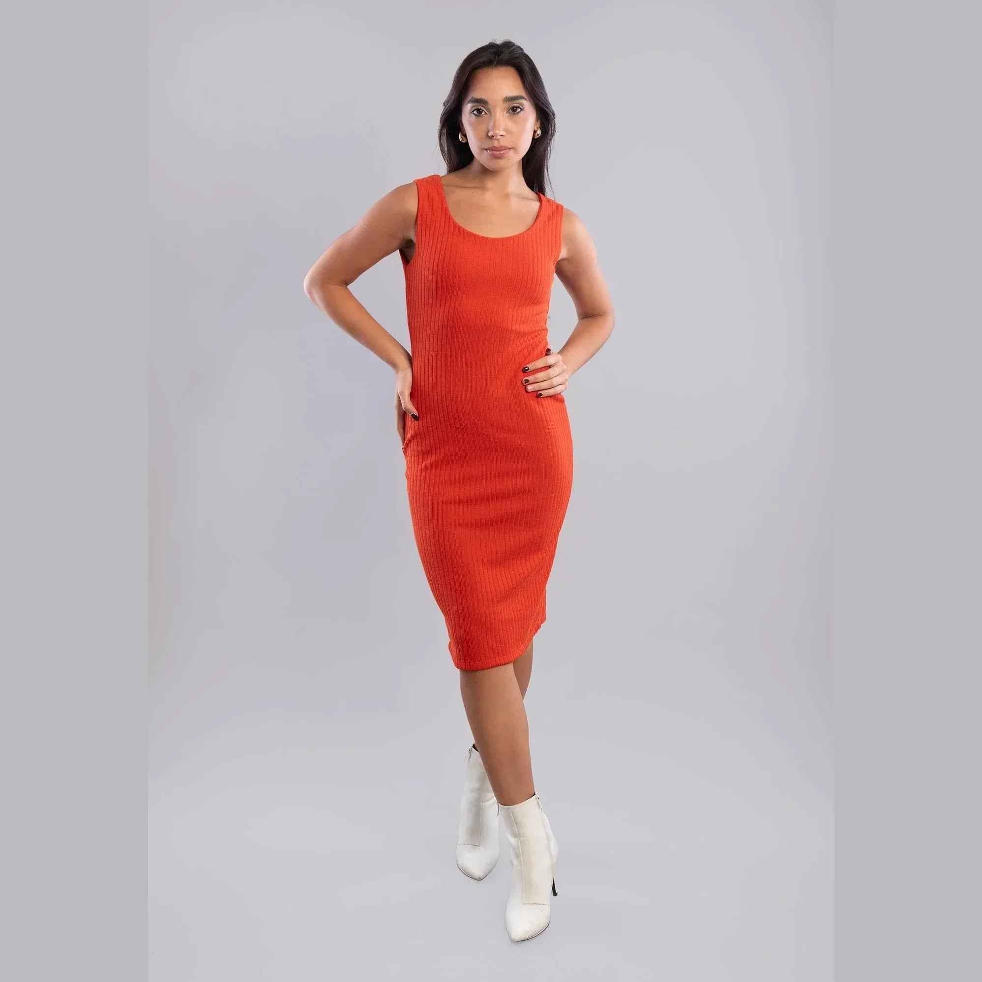 Rib Knitted Dress - Viva