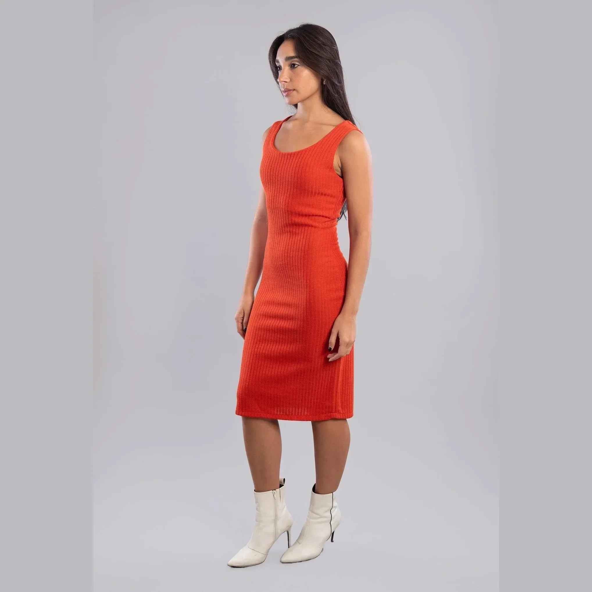 Rib Knitted Dress - Viva