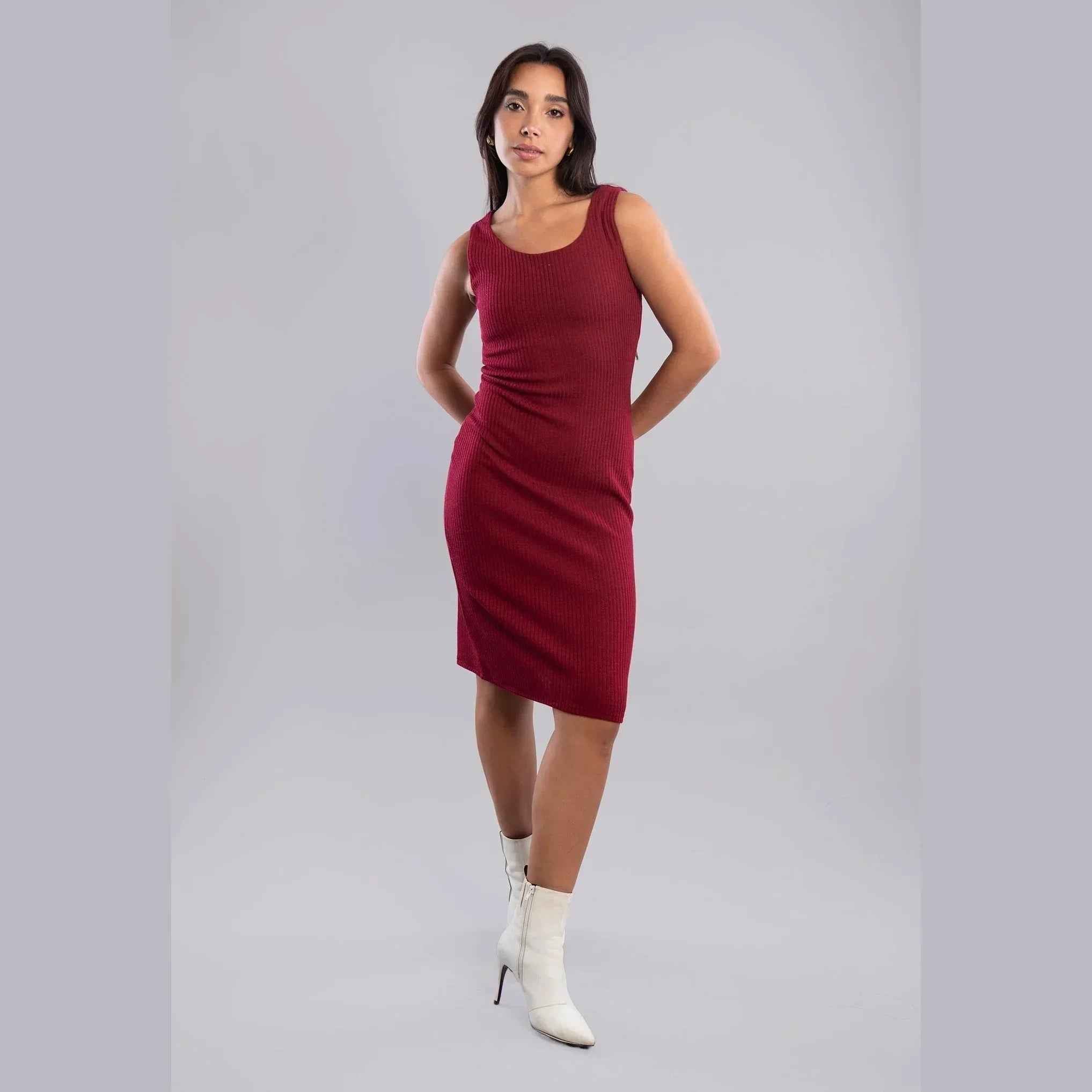 Rib Knitted Dress - Viva