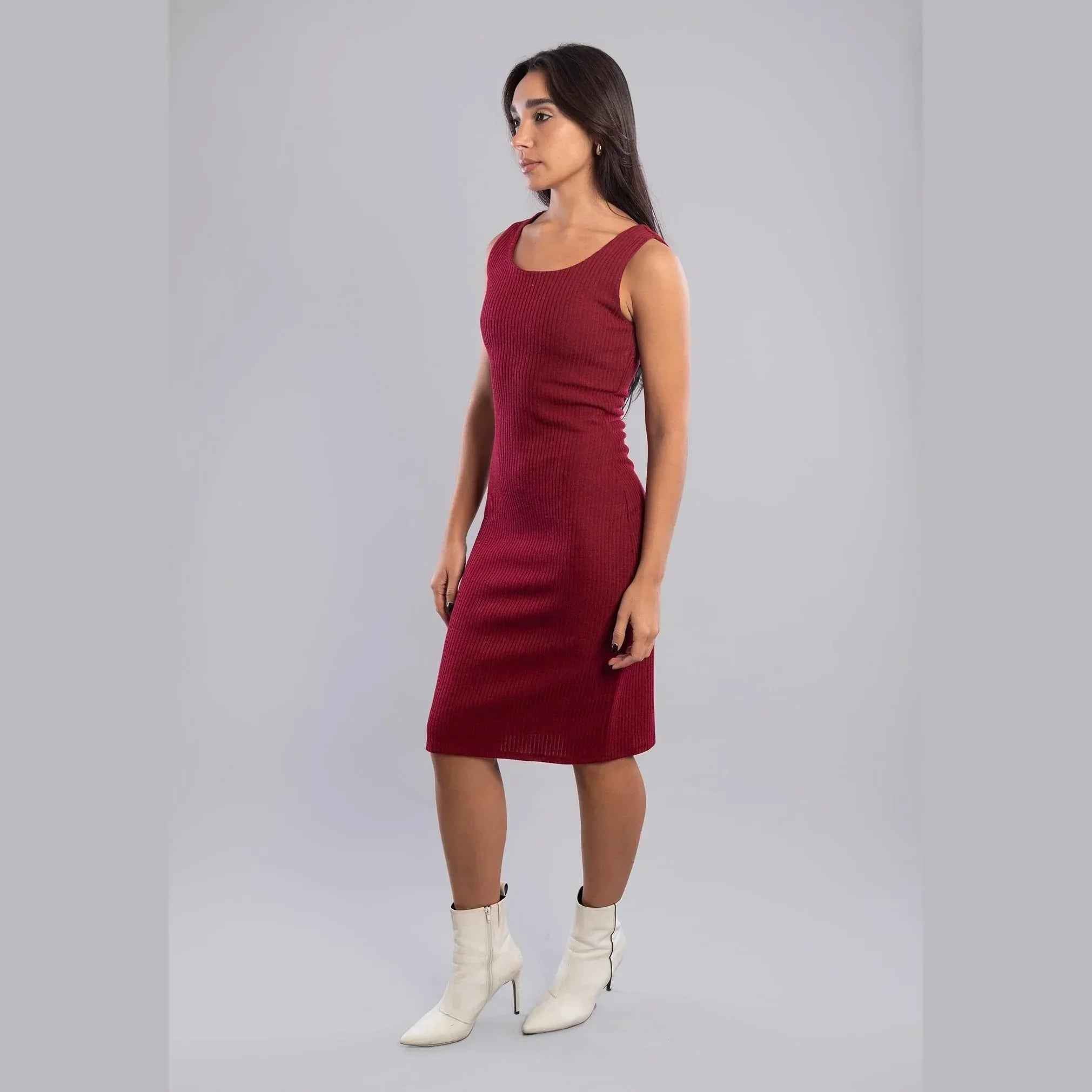 Rib Knitted Dress - Viva