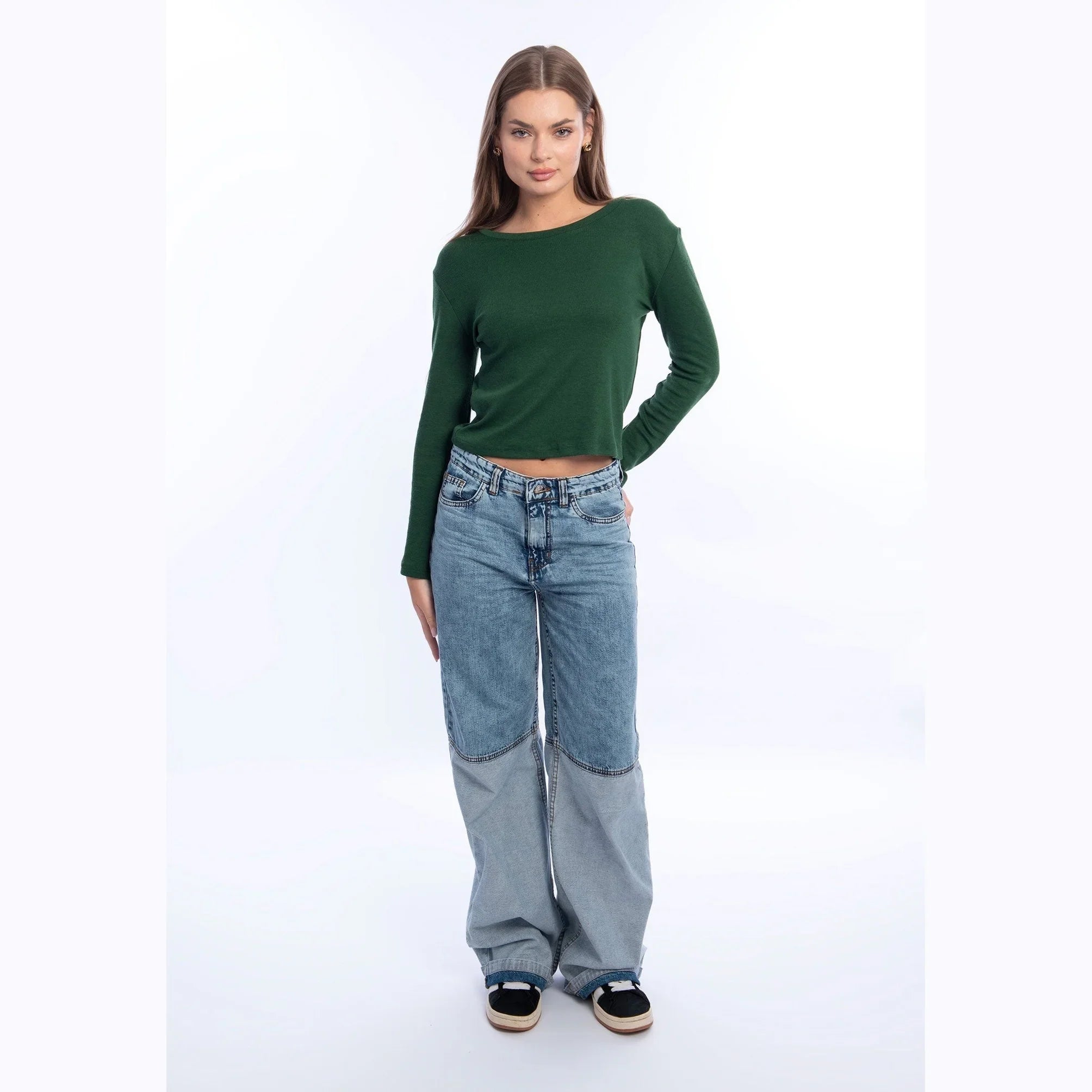 Viva - Long-sleeve Rounded-Neck Top 5