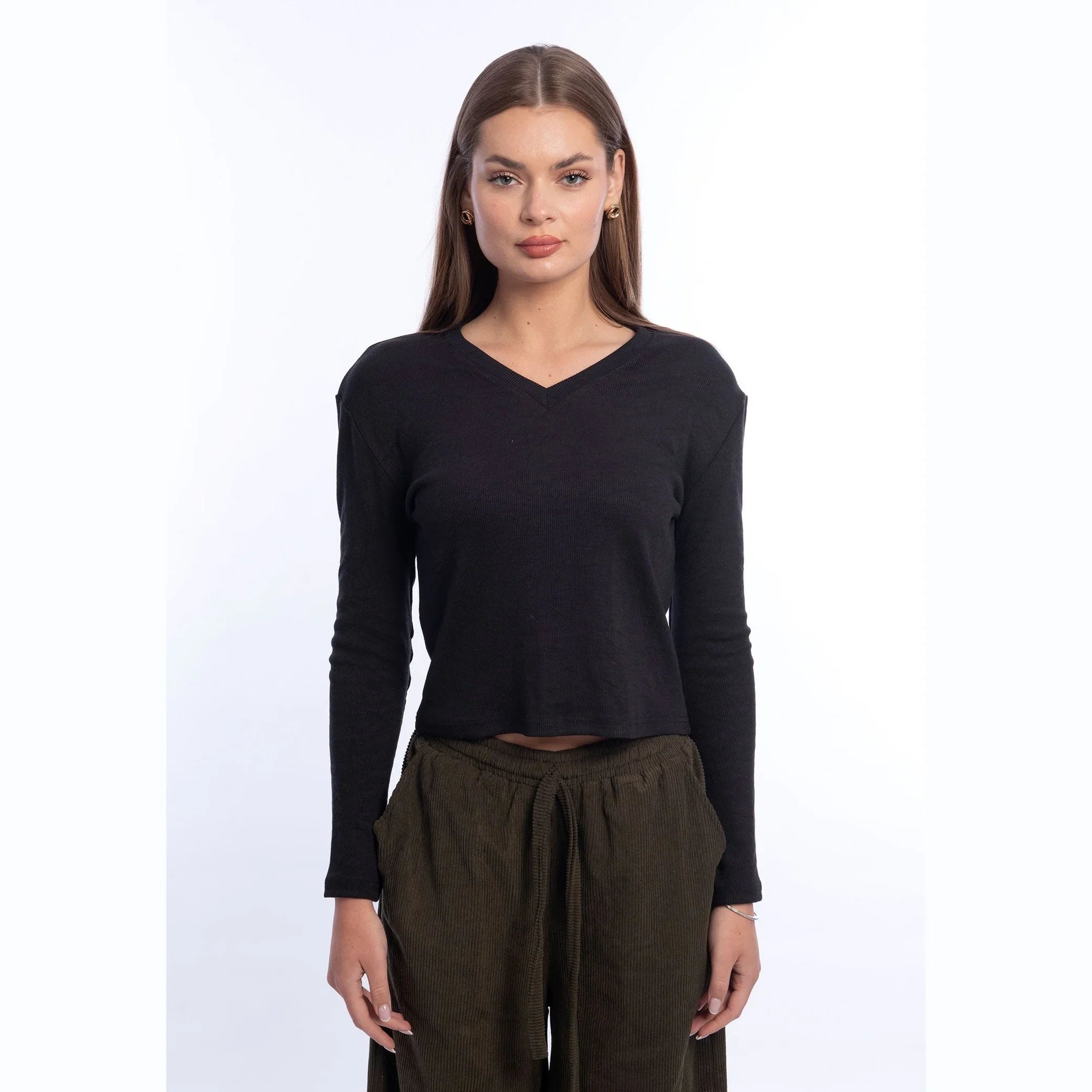 Viva - Long Sleeve V-Neck Top 5