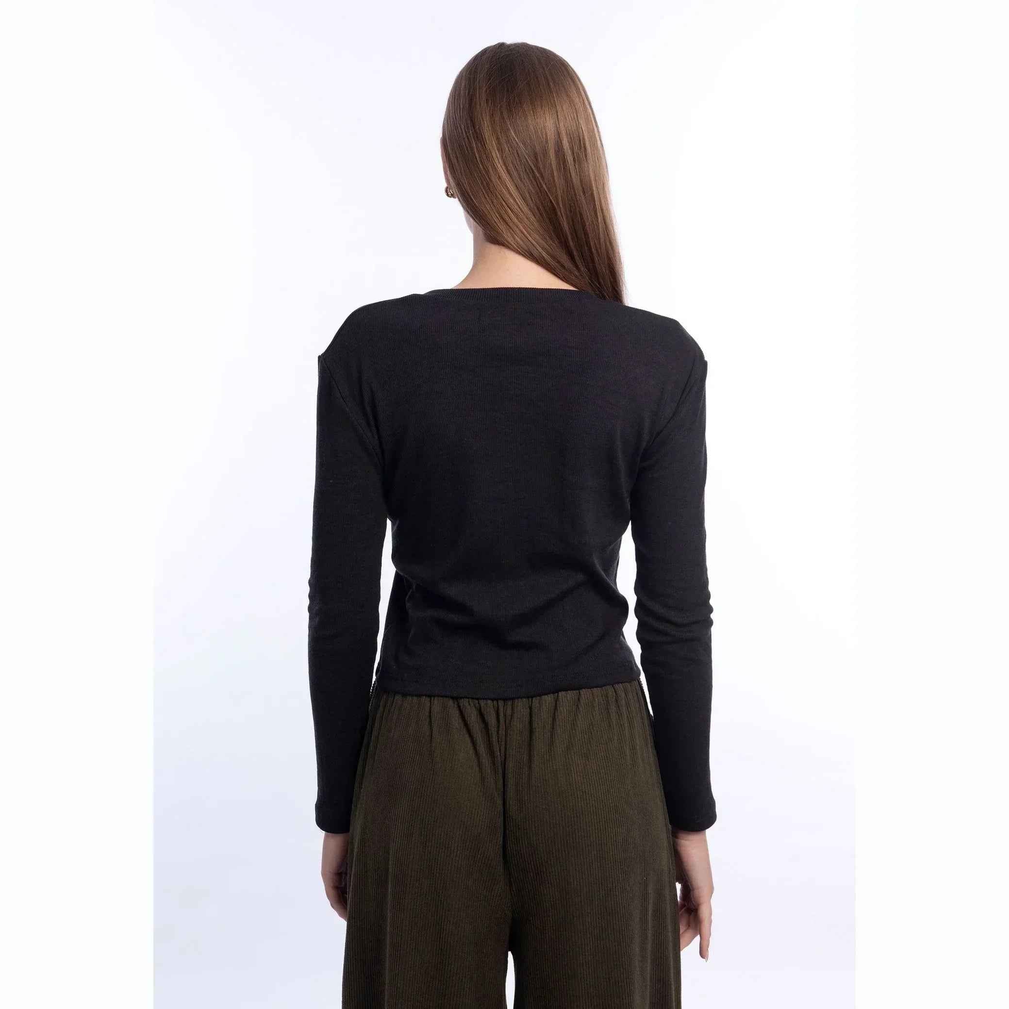 Long Sleeve V-Neck Top - Viva
